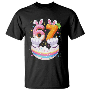 Funny Easter Day Bunny 67 Six Seven Meme T Shirt TS11 Black Print Your Wear