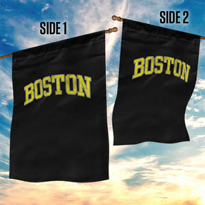Retro Yellow Boston Massachusetts MA Vintage Throwback Running Garden Flag TS11 Print Your Wear