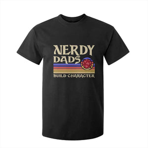 Nerdy Dad T Shirt For Kid Funny Fathers Day RPG Gaming D20 Tabletop TS11 Black Print Your Wear