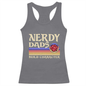 Nerdy Dad Racerback Tank Top Funny Fathers Day RPG Gaming D20 Tabletop TS11 Charcoal Print Your Wear