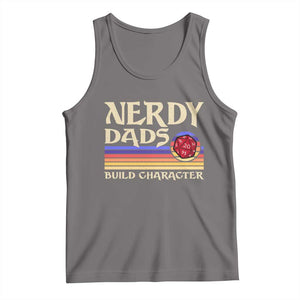 Nerdy Dad Tank Top Funny Fathers Day RPG Gaming D20 Tabletop TS11 Deep Heather Print Your Wear