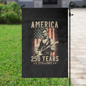 Abraham Lincoln Playing Guitar 4th July US 250th Anniversary Garden Flag TS11 Print Your Wear