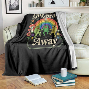 Gay The Pray Away Queer Frog LGBTQ Throw Blanket TS11 Print Your Wear