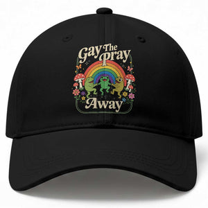Gay The Pray Away Queer Frog LGBTQ Baseball Cap TS11 Print Your Wear