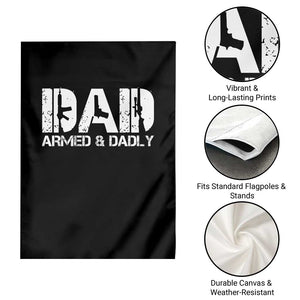 Armed And Dadly Dad Garden Flag Fathers Day Pro Gun Owner TS11 Print Your Wear
