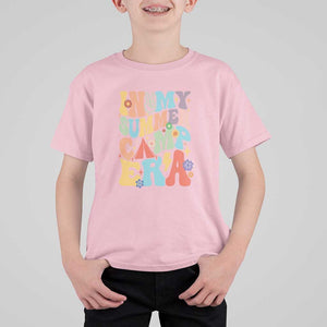 In My Summer Camp Era T Shirt For Kid Camper Retro Groovy Summer Vacation TS11 Light Pink Print Your Wear