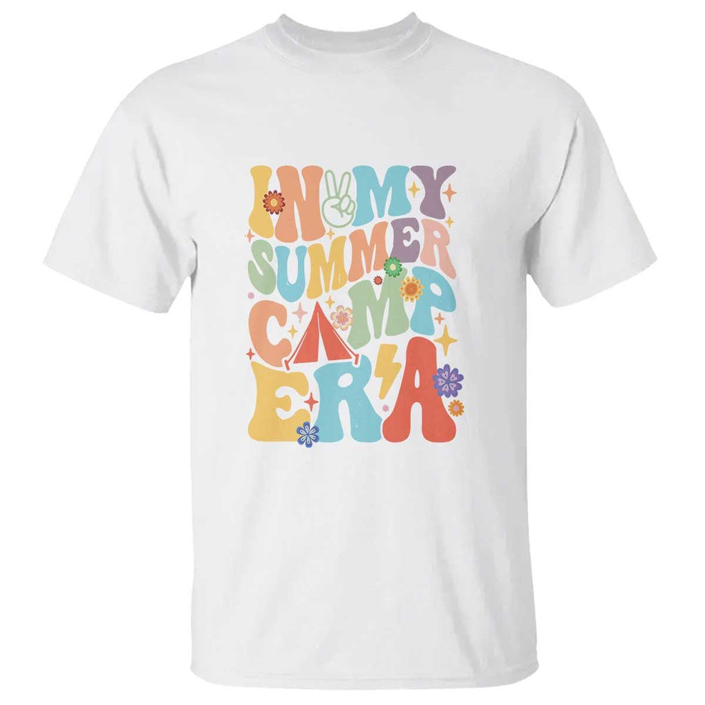 In My Summer Camp Era T Shirt Camper Retro Groovy Summer Vacation TS11 White Print Your Wear