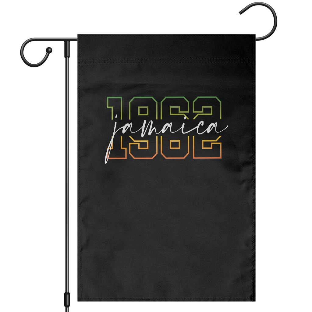 Proud Jamaican Garden Flag Jamaica 1962 Rasta Flag TS11 Black Print Your Wear