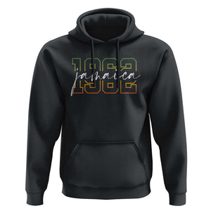 Proud Jamaican Hoodie Jamaica 1962 Rasta Flag TS11 Black Print Your Wear