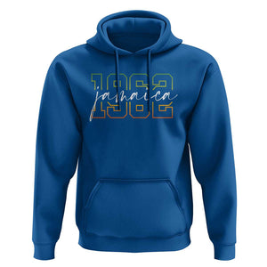 Proud Jamaican Hoodie Jamaica 1962 Rasta Flag TS11 Royal Blue Print Your Wear