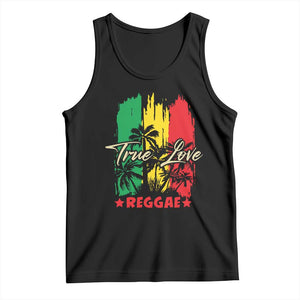 True Love Reggae Tank Top Jamaican Rasta Music Palm Tree TS11 Black Print Your Wear
