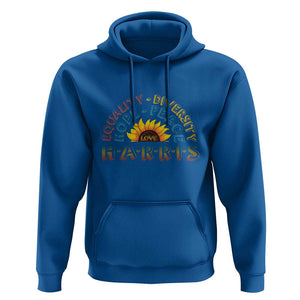 Harris Supporter Hoodie Peace Love Equality Hope Diversity Sunflower TS11 Royal Blue Print Your Wear