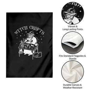 Funny Halloween Garden Flag Witch Crafts Witchcraft Skull Cat Ghost TS11 Print Your Wear