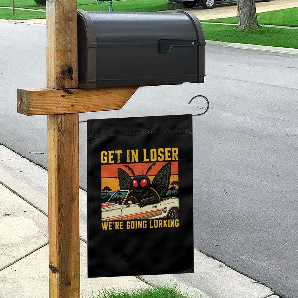 Get In Loser We Are Going Lurking Funny Mothman Garden Flag Cryptozoology Cryptid Lover TS11 Print Your Wear