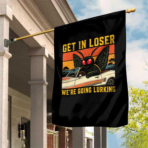 Get In Loser We Are Going Lurking Funny Mothman Garden Flag Cryptozoology Cryptid Lover TS11 Print Your Wear