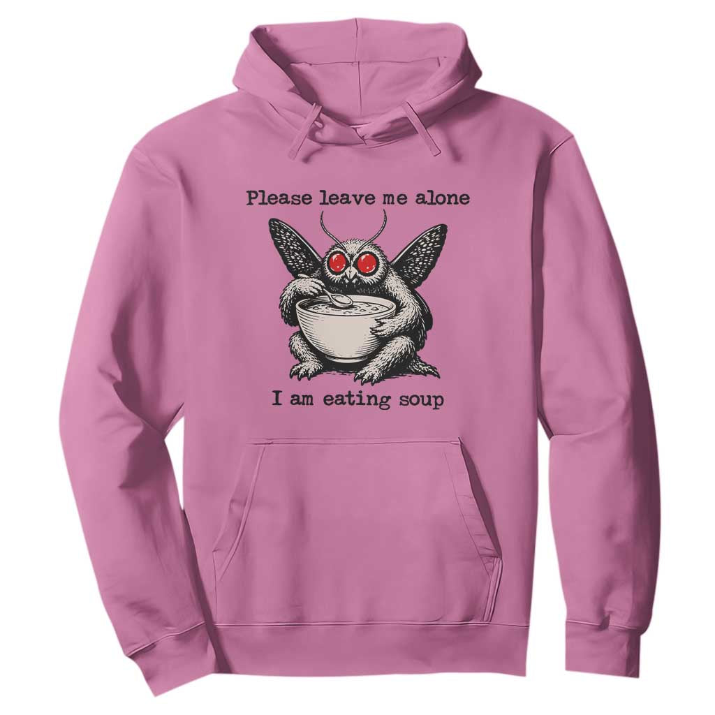 Please Leave Me Alone I Am Eating Soup Funny Mothman Hoodie TS11 Azalea Print Your Wear