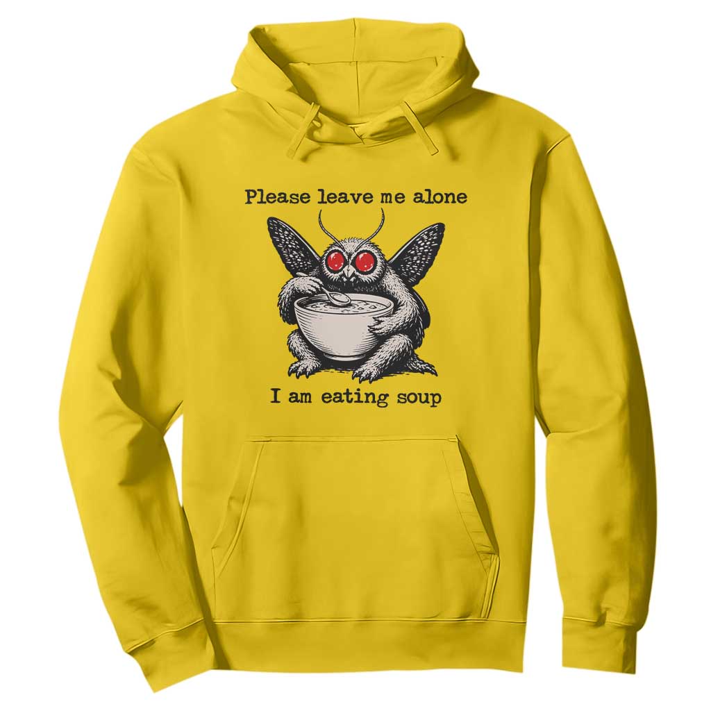Please Leave Me Alone I Am Eating Soup Funny Mothman Hoodie TS11 Daisy Print Your Wear