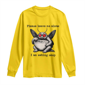 Please Leave Me Alone I Am Eating Soup Funny Mothman Long Sleeve Shirt TS11 Daisy Print Your Wear
