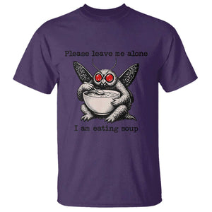 Please Leave Me Alone I Am Eating Soup Funny Mothman T Shirt TS11 Purple Print Your Wear