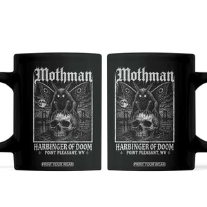 Mothman Harbinger of Doom Point Pleasant WV Coffee Mug Gothic Horror Cryptid Creature TS11 Black Print Your Wear