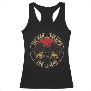 Funny Mothman The Man The Moth The Legend Racerback Tank Top Retro Folklore Creepy Cryptid TS11 Black Print Your Wear