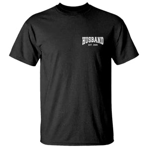 Husband Est 2026 T Shirt Just Married Couple Matching Wedding Honeymoon TS11 Black Print Your Wear