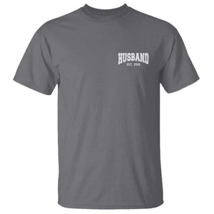 Husband Est 2026 T Shirt Just Married Couple Matching Wedding Honeymoon TS11 Charcoal Print Your Wear