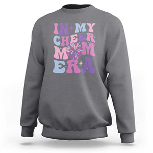 Funny Football Mom Sweatshirt In My Cheer Mom Era Cheerleader Pompom TS11 Charcoal Print Your Wear