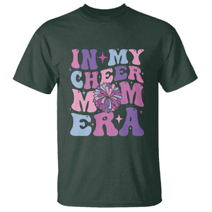 Funny Football Mom T Shirt In My Cheer Mom Era Cheerleader Pompom TS11 Dark Forest Green Print Your Wear