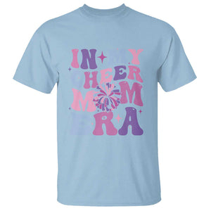 Funny Football Mom T Shirt In My Cheer Mom Era Cheerleader Pompom TS11 Light Blue Print Your Wear