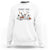 Halloween Sweatshirt Spooky Vibes Cute Dog Ghost Pumpkin TS11 White Print Your Wear