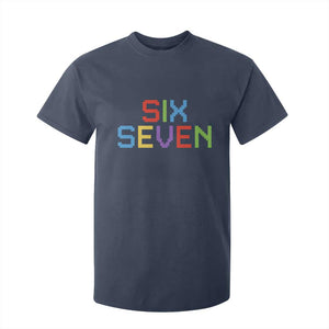 Six Seven Meme Pixel 67 Gen Alpha Meme T Shirt For Kid TS11 Navy Print Your Wear