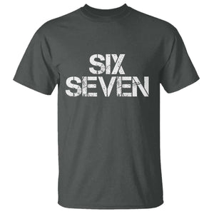 Six Seven Meme Vintage 67 Gen Alpha Meme T Shirt TS11 Dark Heather Print Your Wear