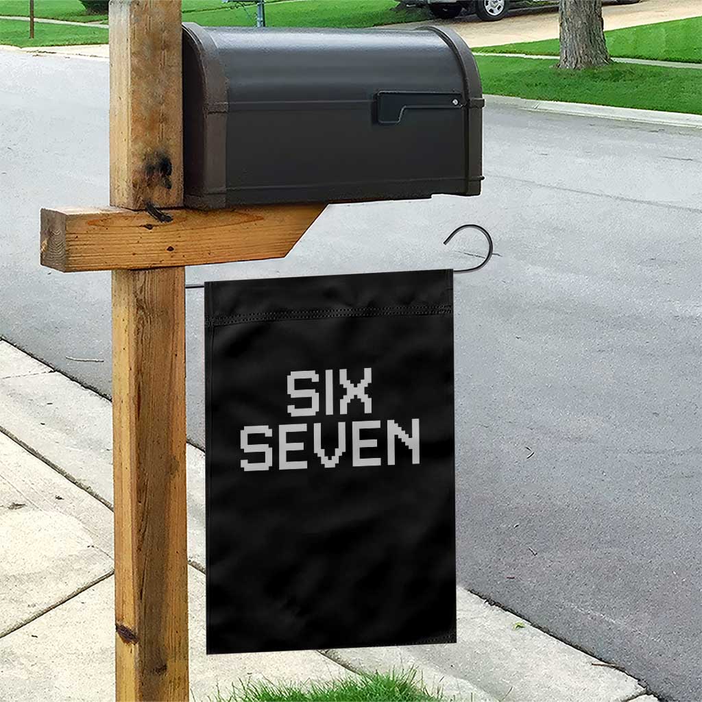 Six Seven Meme Pixel 67 Gen Alpha Internet Joke Garden Flag TS11 Print Your Wear