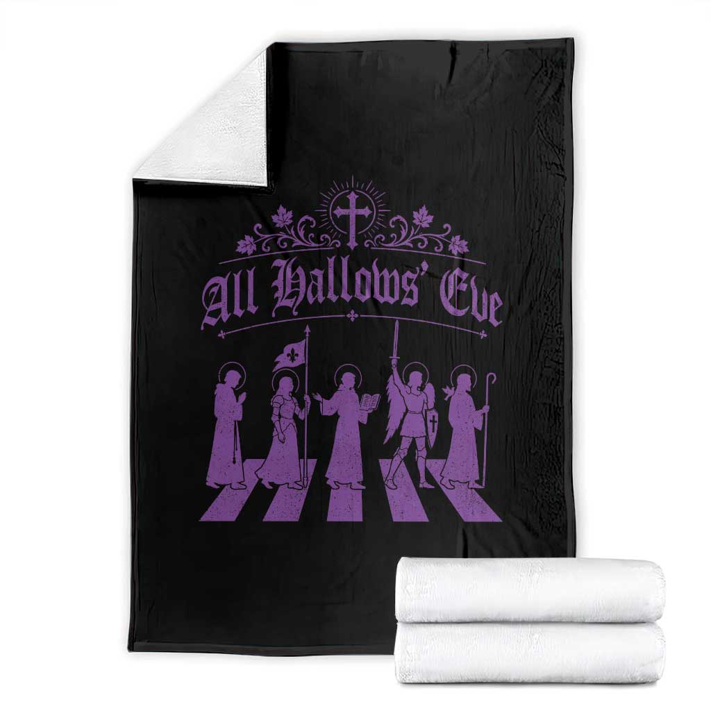 All Hallows Eve Throw Blanket Saint Procession Catholic Christian Halloween