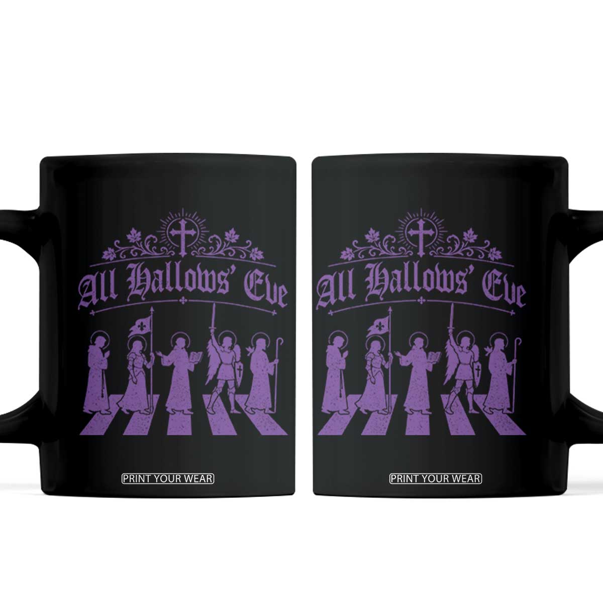 All Hallows Eve Coffee Mug Saint Procession Catholic Christian Halloween