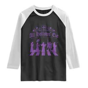 All Hallows Eve Raglan Shirt Saint Procession Catholic Christian Halloween
