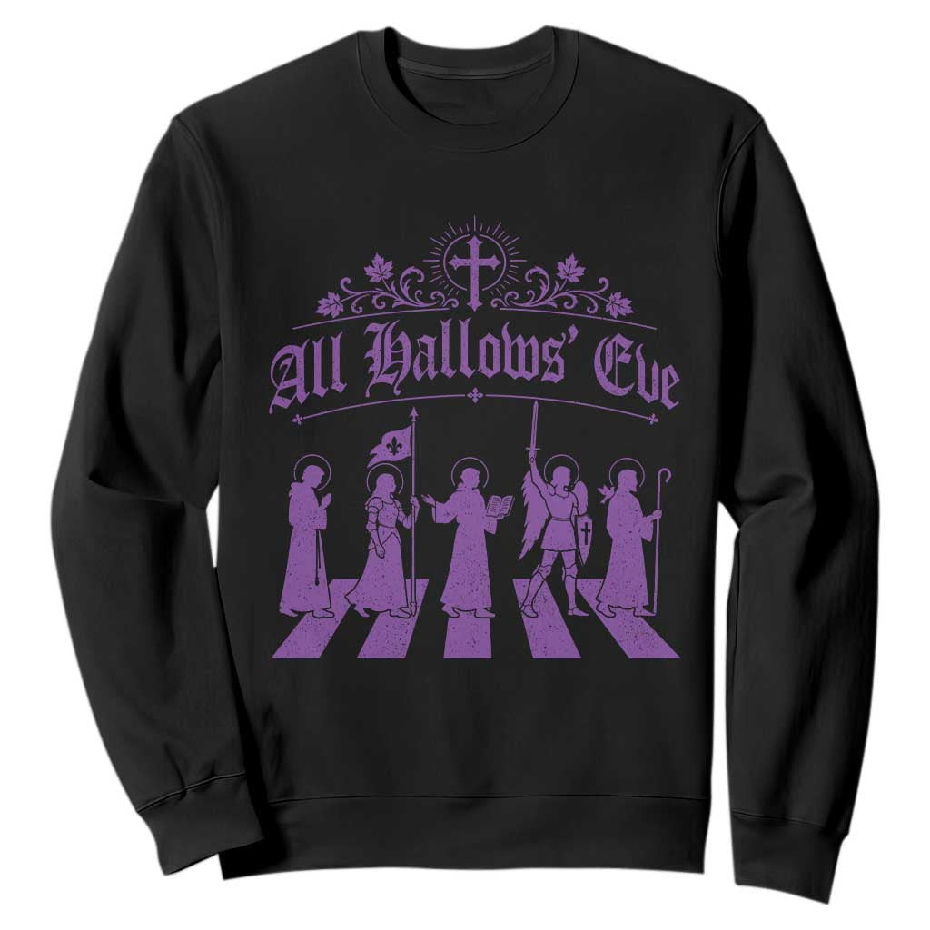 All Hallows Eve Sweatshirt Saint Procession Catholic Christian Halloween