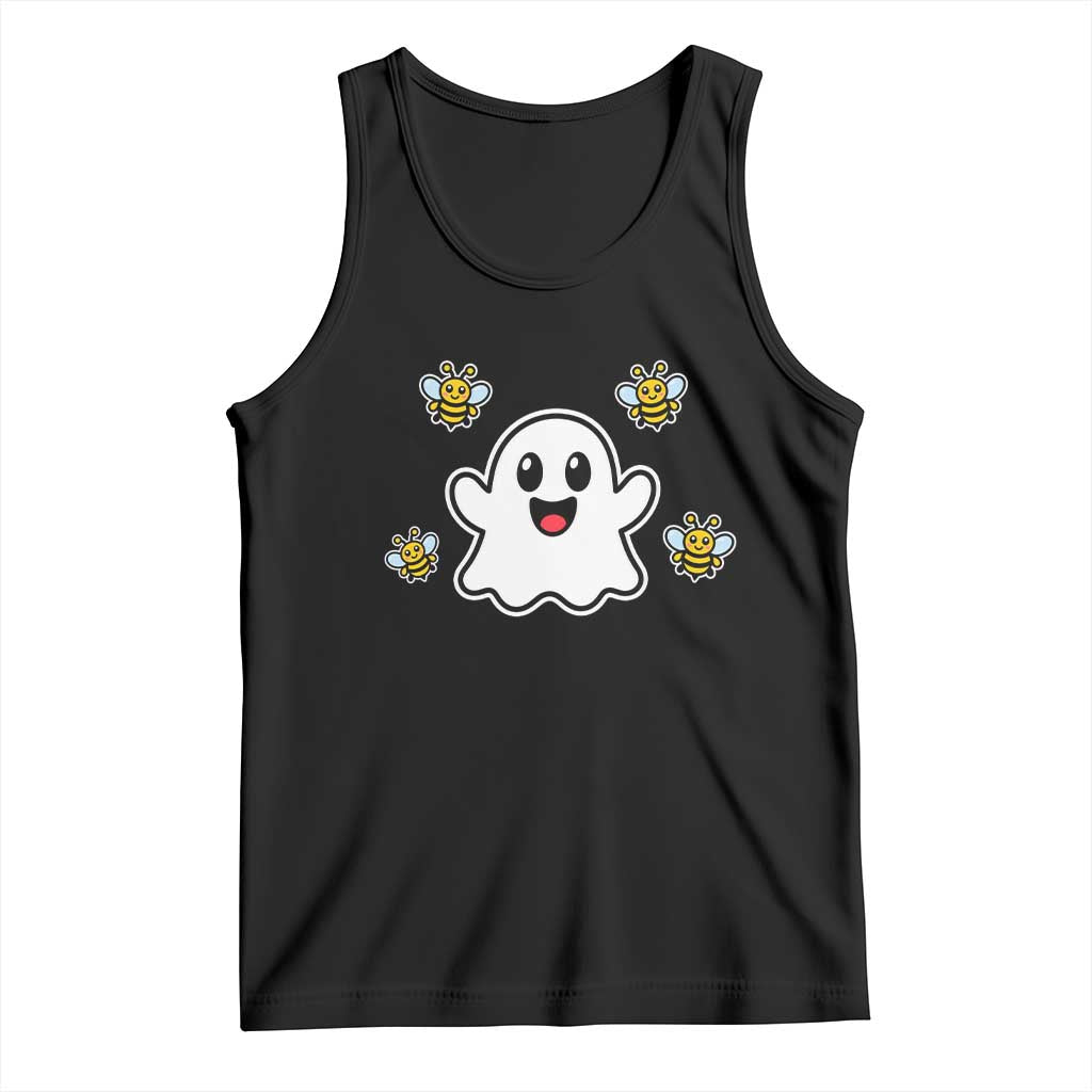 Funny Ghost Boo Bees Halloween Tank Top Wordplay Humor