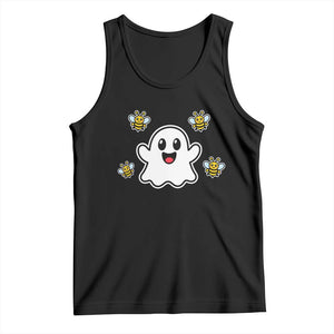 Funny Ghost Boo Bees Halloween Tank Top Wordplay Humor