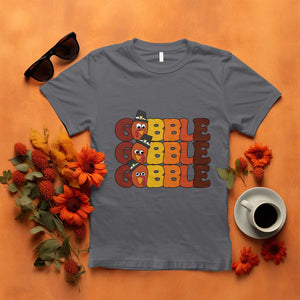 Funny Thanksgiving Tukey Gobble T Shirt TS11 Charcoal Print Your Wear