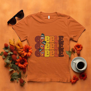 Funny Thanksgiving Tukey Gobble T Shirt TS11 Orange Print Your Wear