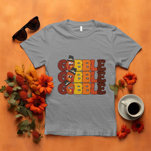 Funny Thanksgiving Tukey Gobble T Shirt TS11 Sport Gray Print Your Wear