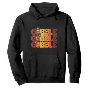 Funny Thanksgiving Tukey Gobble Hoodie TS11 Black Print Your Wear