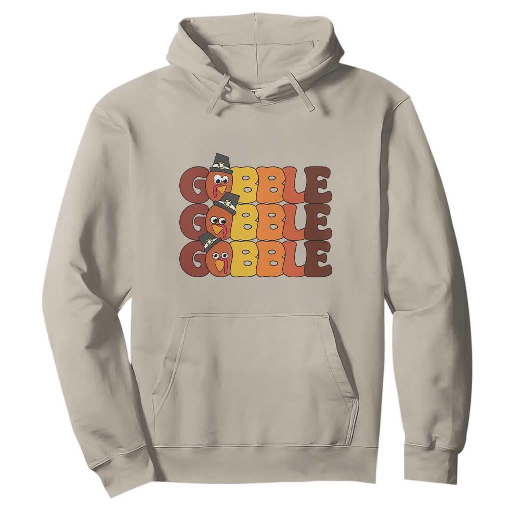 Funny Thanksgiving Tukey Gobble Hoodie TS11 Sand Print Your Wear