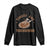 Thanksgiving Football Long Sleeve Shirt Turkey And Touchdowns Vintage American Football TS11 Black Print Your Wear