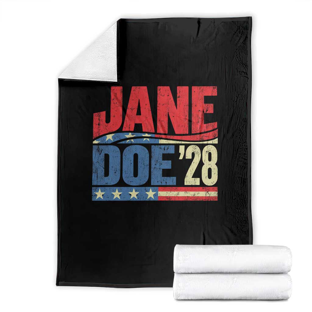 Jane Doe 2028 Throw Blanket Women Support Movement