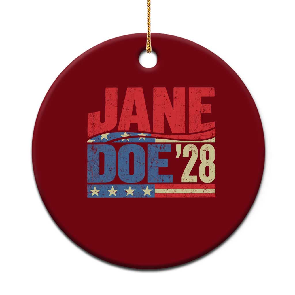 Jane Doe 2028 Ceramic Ornament Women Support Movement