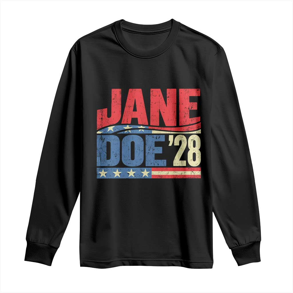 Jane Doe 2028 Long Sleeve Shirt Women Support Movement