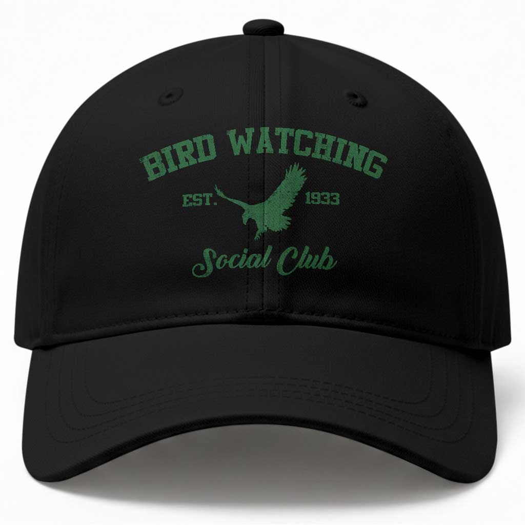 Bird Watching Social Club Est 1933 Baseball Cap Bold Football Game Day Graphic